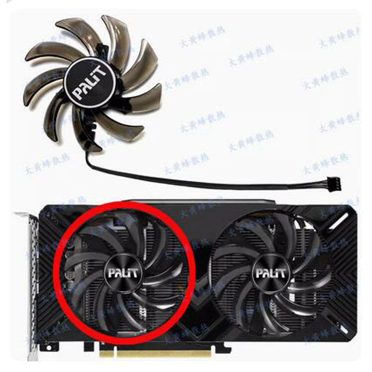 Graphics Card Cooling Fan For GAINWARD/PALIT RTX2060 2060S GTX1660 1660S 1660Ti