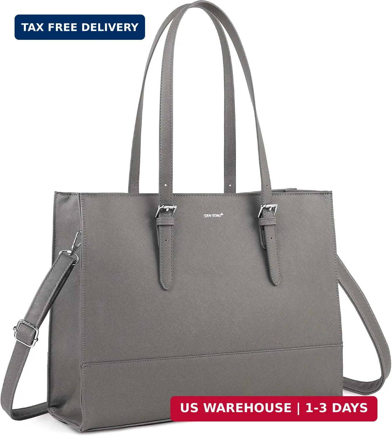 Laptop Tote Bag for Women, 15.6 Inch Work Bag Computer Business Shoulder Bag Off