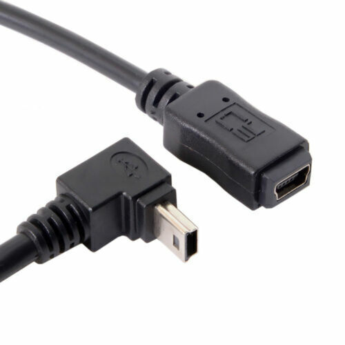 GPS Mini USB 5P 90D Up angled male to mini usb 5p Female extension cable