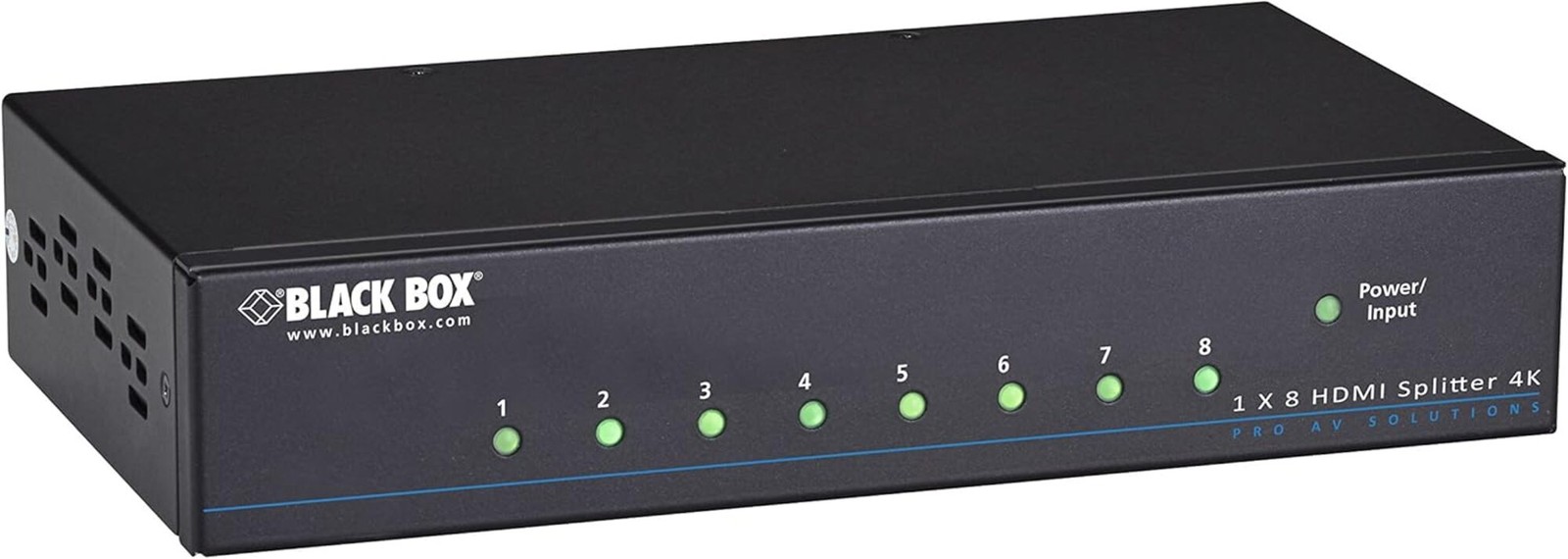 Black Box - VSP-HDMI1X8-4K - Black Box 4K HDMI Splitter - 1x8 - 3840 2160 - 1 x