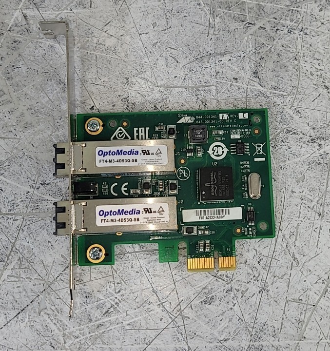 ALLIED TELESIS AT-2911SX/2LC Gigabit Fiber Network Card PCIe
