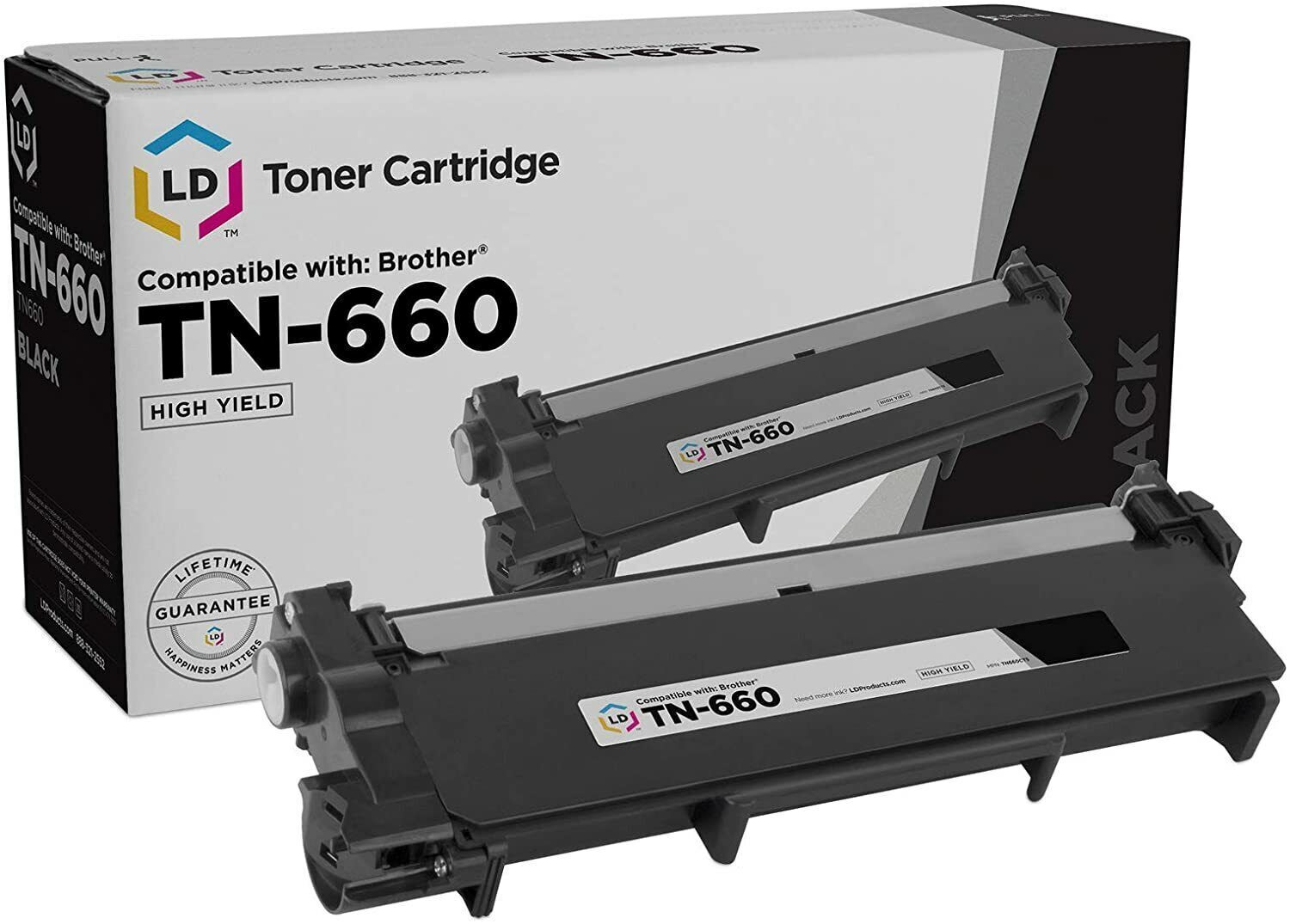 LD  Compatible HY Black Laser Cartridge for Brother Toner TN660 TN-660 Printer