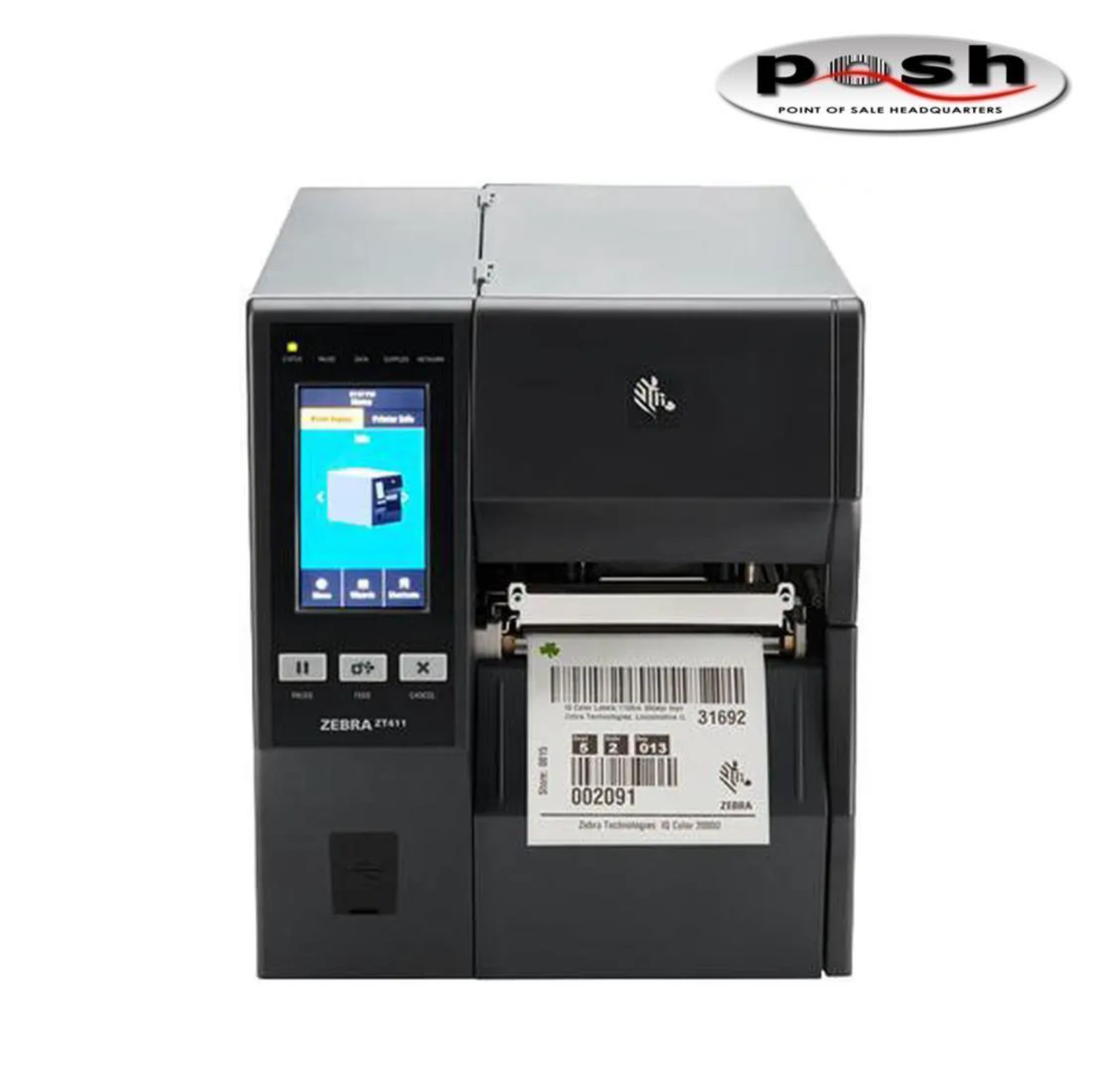 Zebra ZT411 Industrial Thermal Transfer Label Printer 300dpi Peel Rewind LAN USB