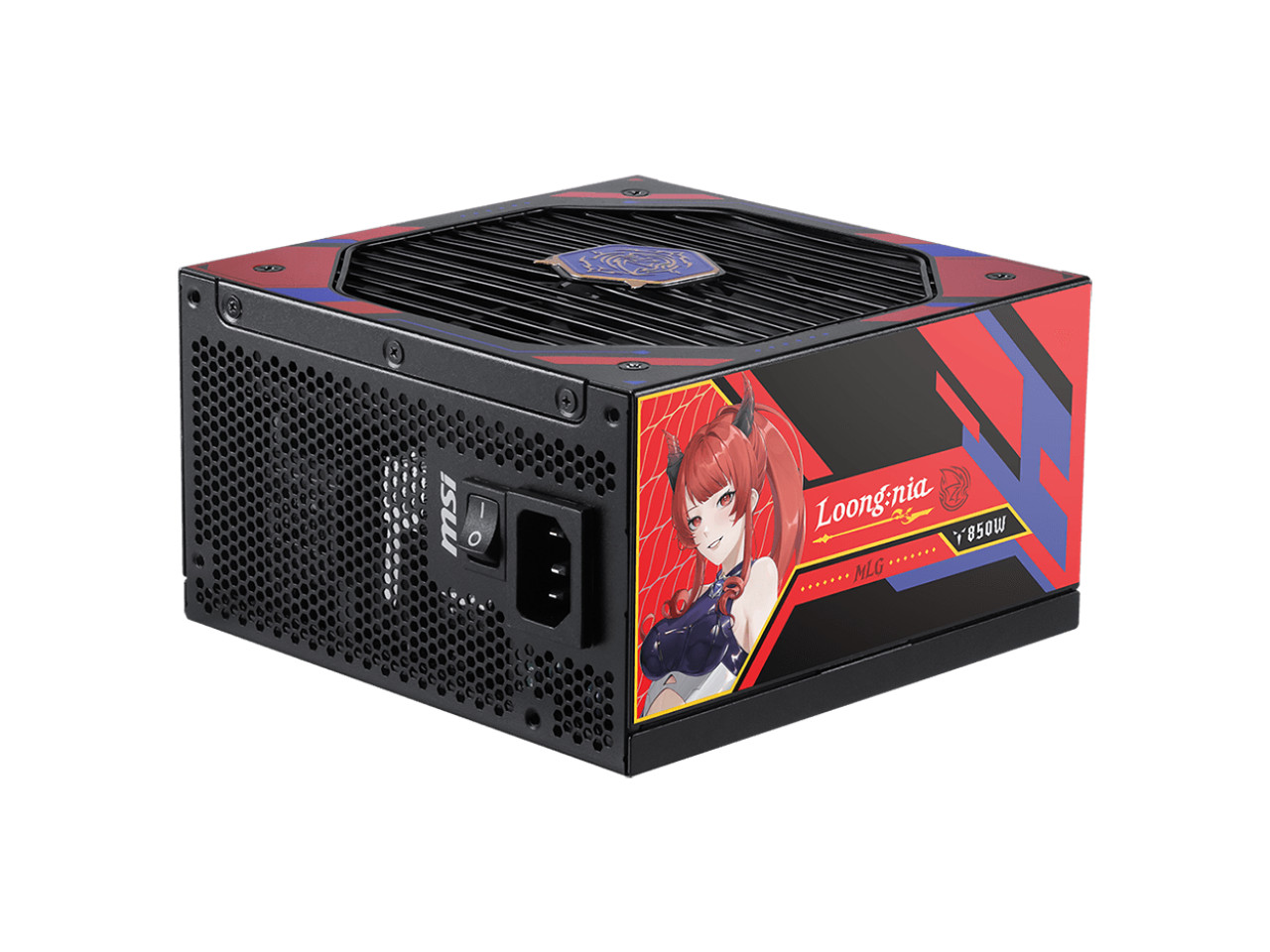 MSI A850GLS MLG EDITION, Fully Modular Compact Gaming 850W Power Supply, 80+