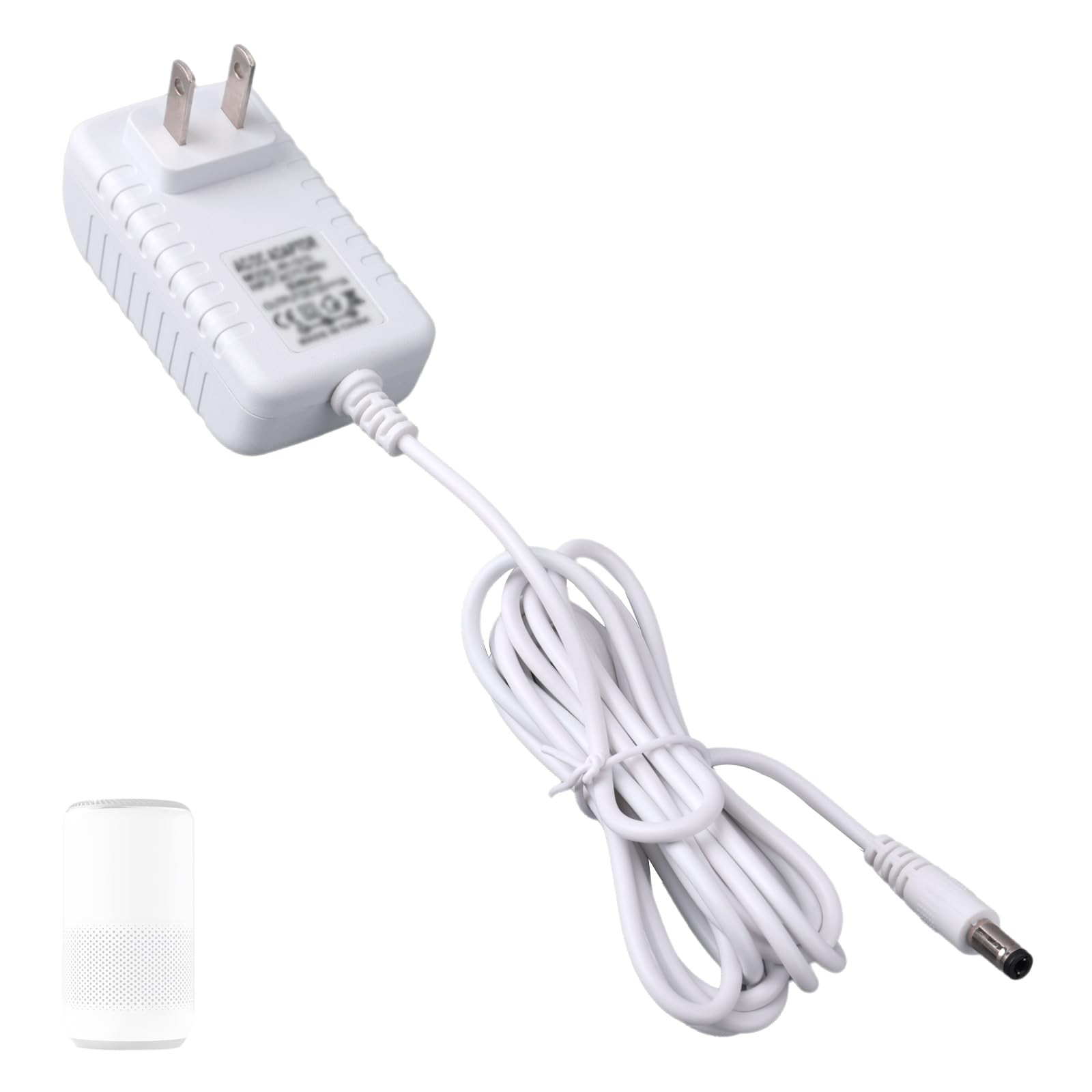 12V Power Cord for Levoit Core Mini Air Purifier, 2m/6.5ft white