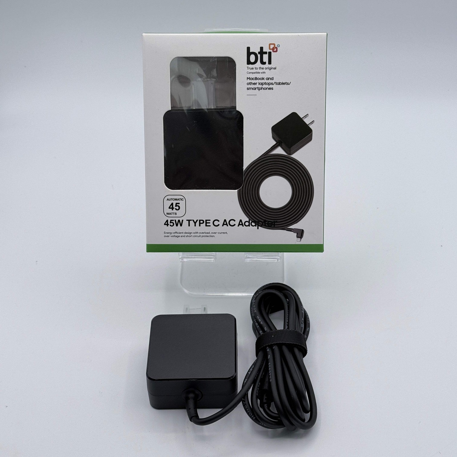NEW BTI 45W Type C AC Adapter Black