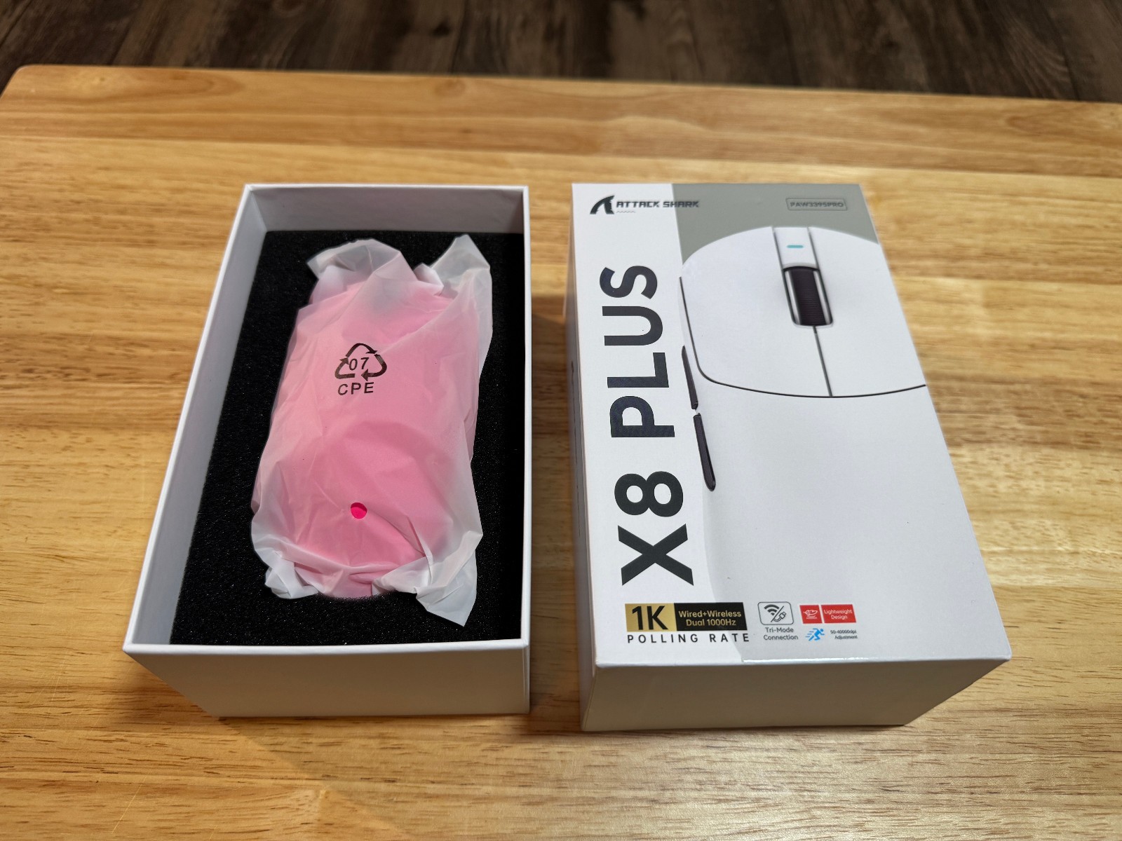 ATTACK SHARK X8 Plus Wireless Gaming Mouse 55g