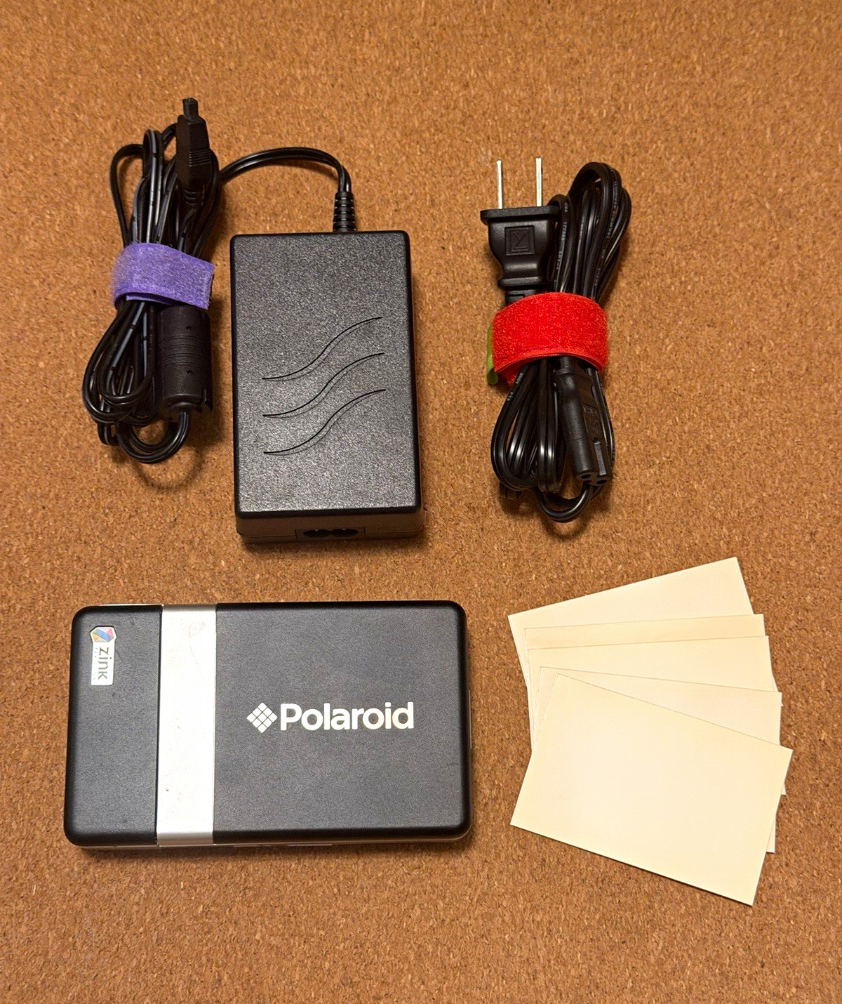 Polaroid PoGo Zink Mobile Photo Printer Color 2x3 in USB Portable w/ Adapter