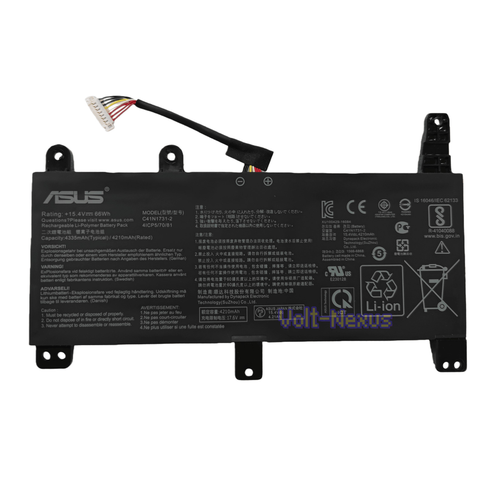 Genuine New 66Wh C41N1731-2 Battery for Asus ROG Strix G17 G712LV G512LU G731GU