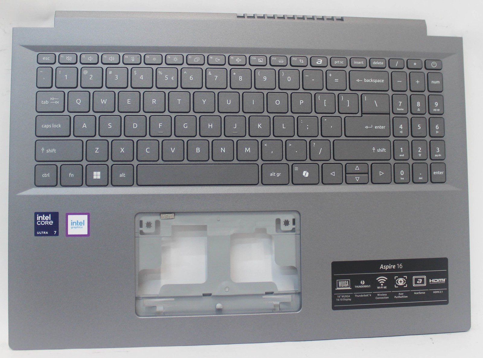 APB49000221 ACER PALMREST TOP COVER W/KB US BL SPIRE 16 A16-71MT-74YK "GRADE A"