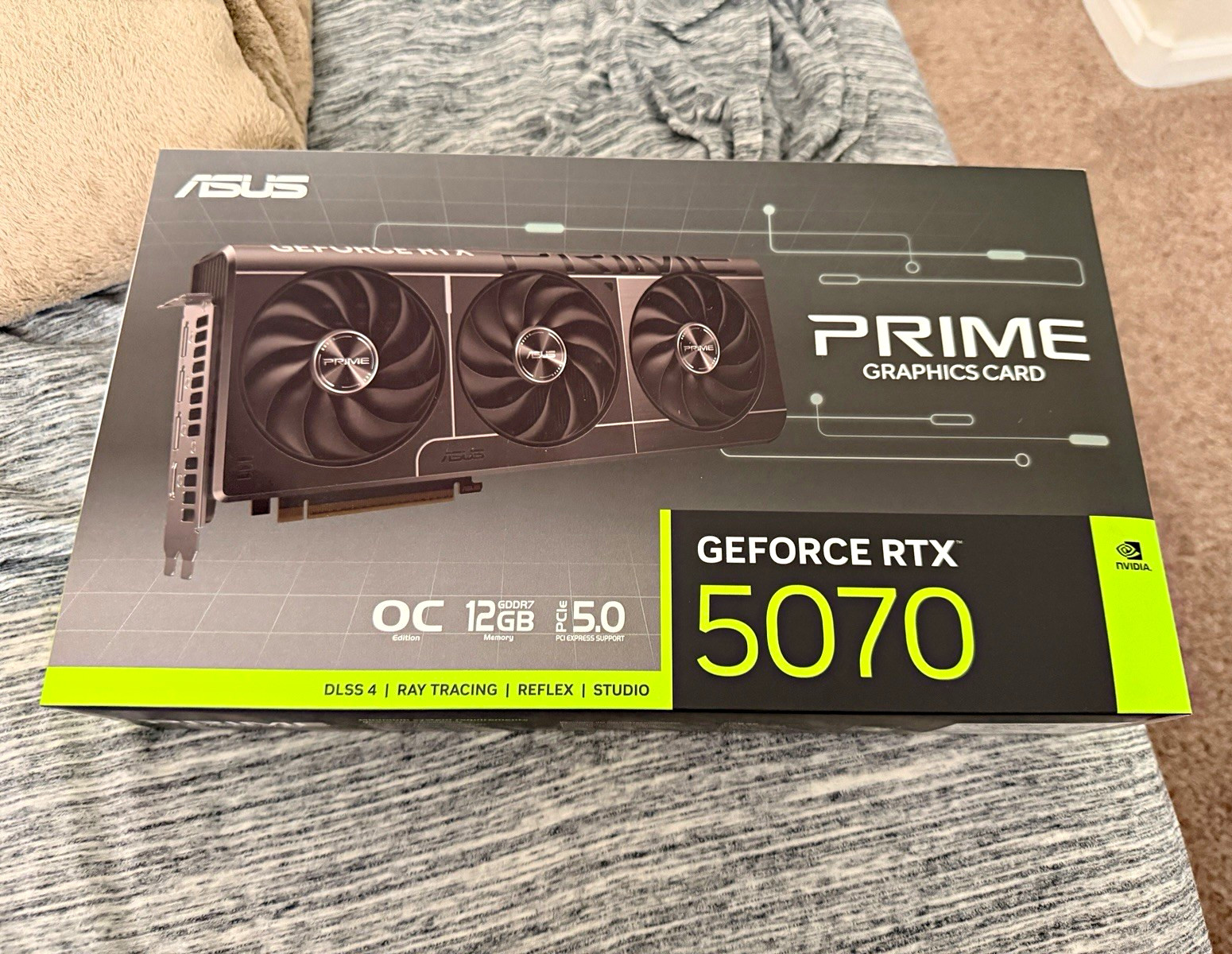ASUS Prime GeForce RTX 5070 OC 12GB GDDR7 PCIe 5.0 PRIME-RTX5070-O12G