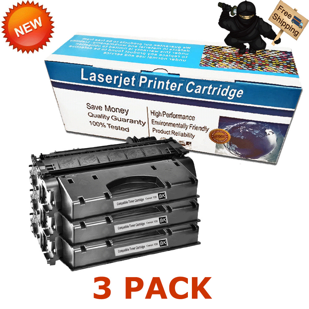 3PK CRG120 C120 Toner Cartridge For Canon ImageClass D1370 D1520 D1550 D1150
