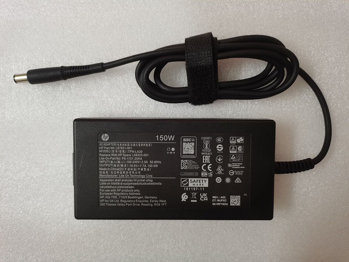 Genuine 19.5V 7.7A L68323-001 TPN-LA20 for HP Pavilion 27-d0080 AIO 150W Adapter