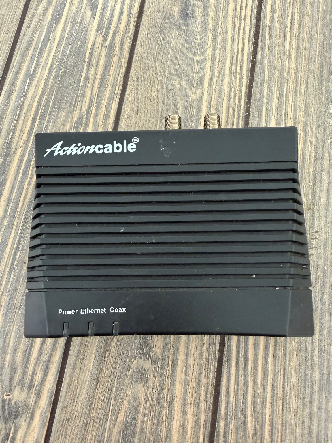 Actioncable ECB-L2 MoCA Coax to Ethernet Adapter Powerline Black MoCA 1.1
