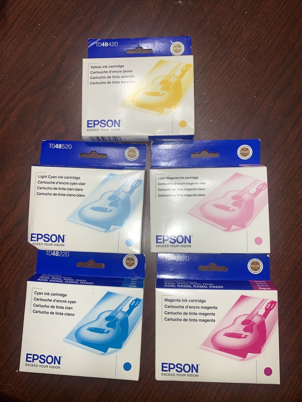Epson  Lot 5: T048420,48520,48620,48220,48320 Ink Cartridge EXPIRED 03/2012
