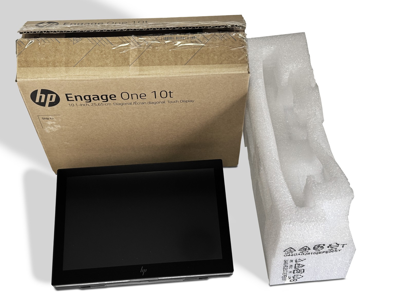 HP Engage One 10t  10.1” 16:10 LCD HD Touch POS Display - Black 1XD81AA#AC3 NOB
