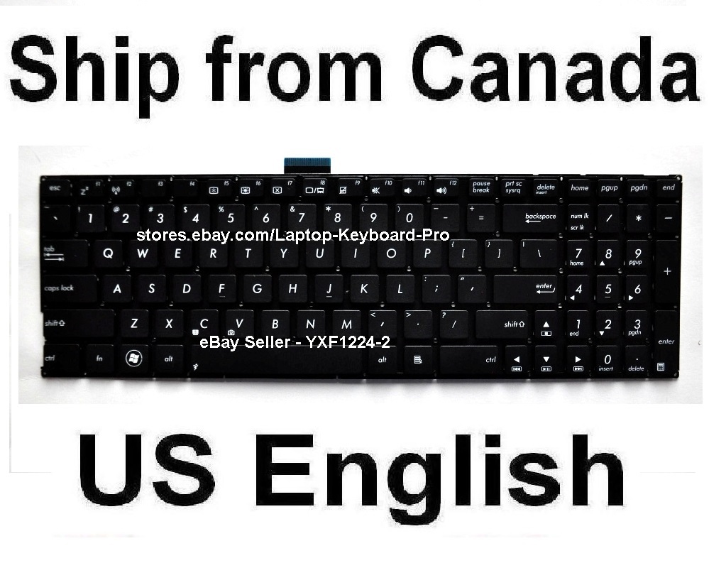 Keyboard for ASUS X555 X555D X555S X555L X555U X555Y X555B X555BA X555Q - US 