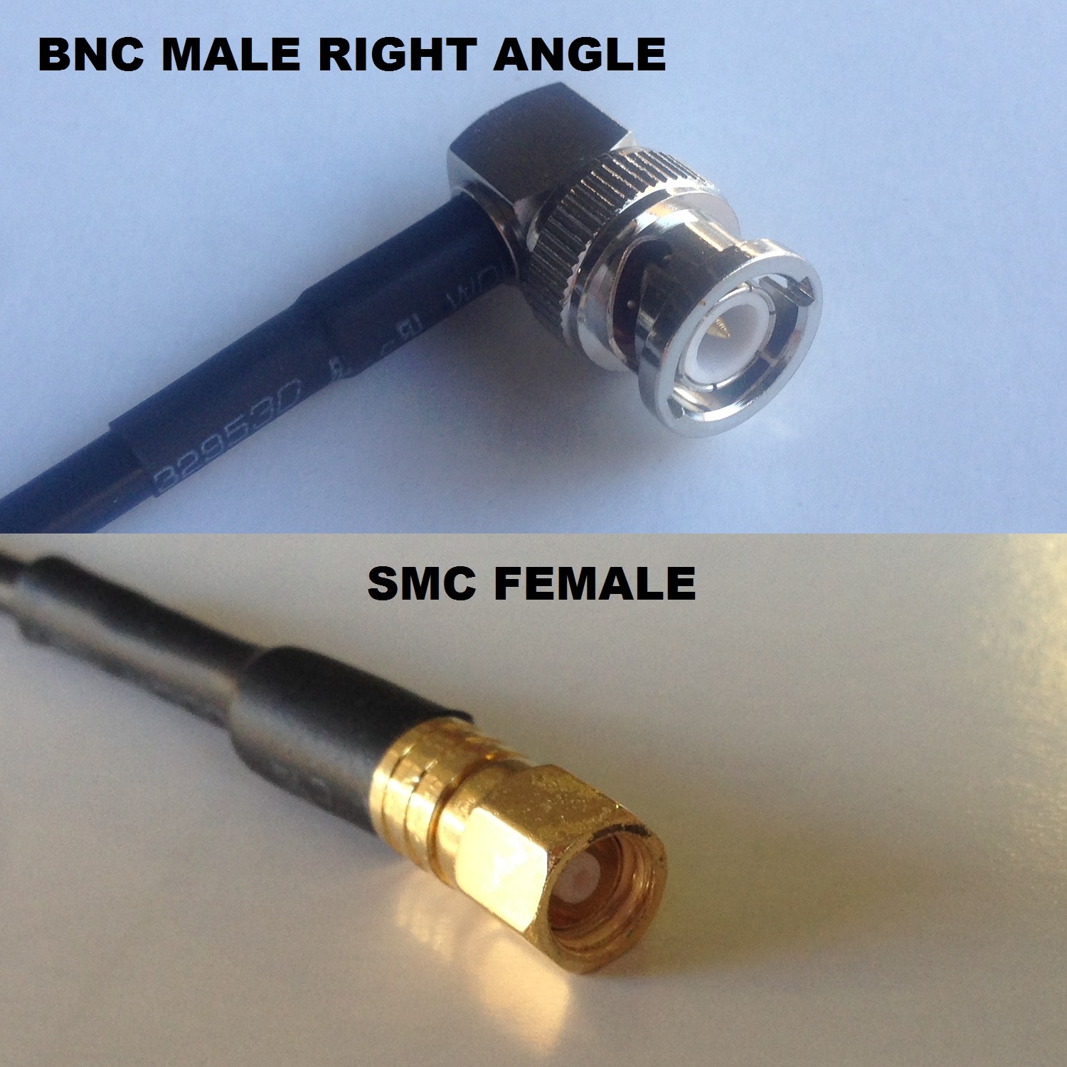 RG316 BNC MALE ANGLE to SMC FEMALE Coaxial RF Cable USA-US