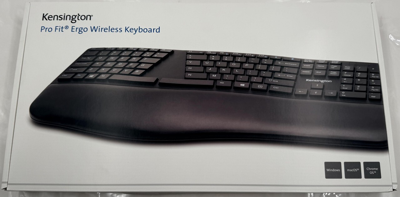 KENSINGTON K75401US PRO FIT ERGONOMIC BLACK WIRELESS KEYBOARD