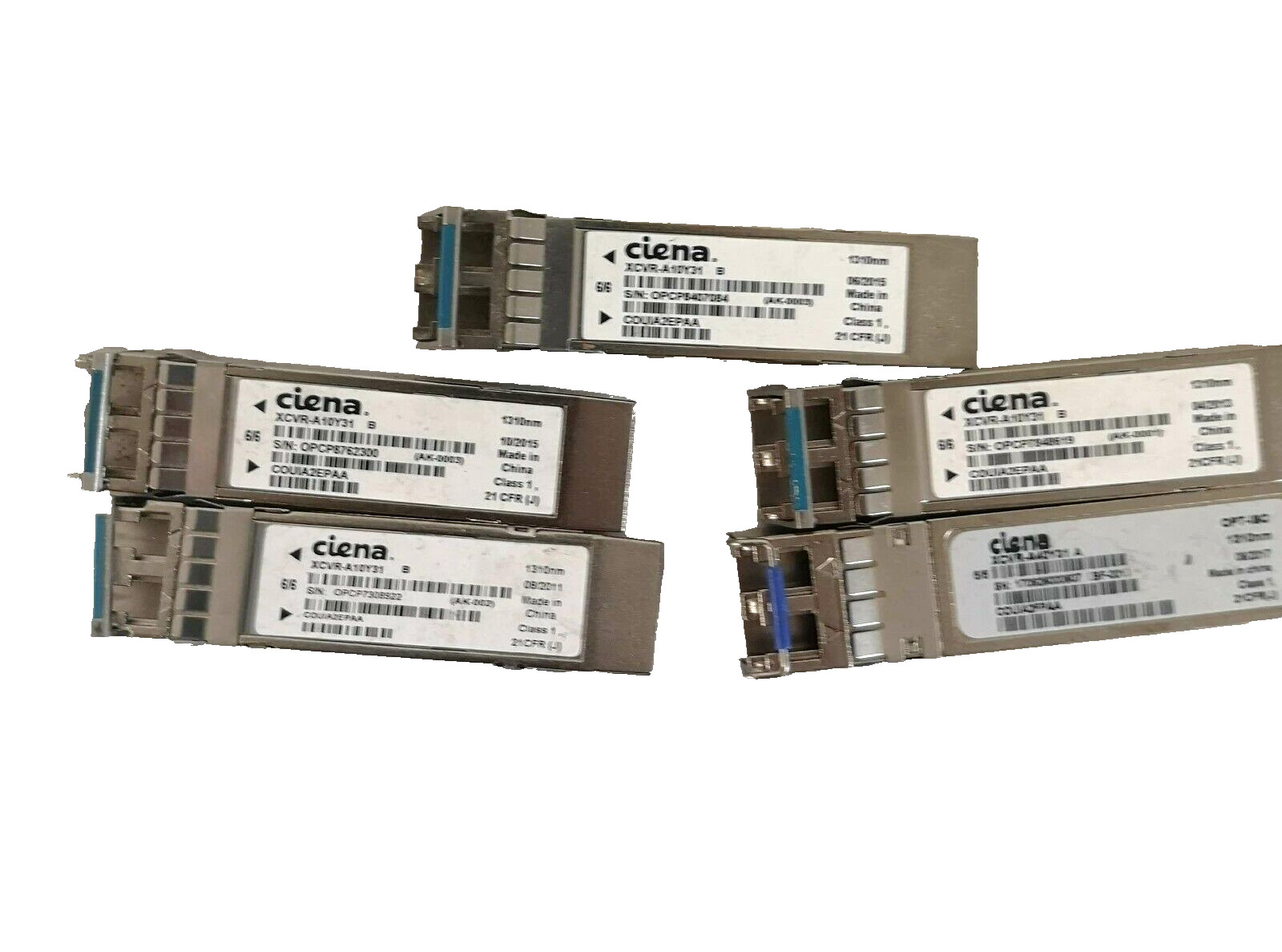 LOT OF 5# Ciena XCVR-A10Y31 Optical Transceiver CLEI COUIA2EPAA 1000Base