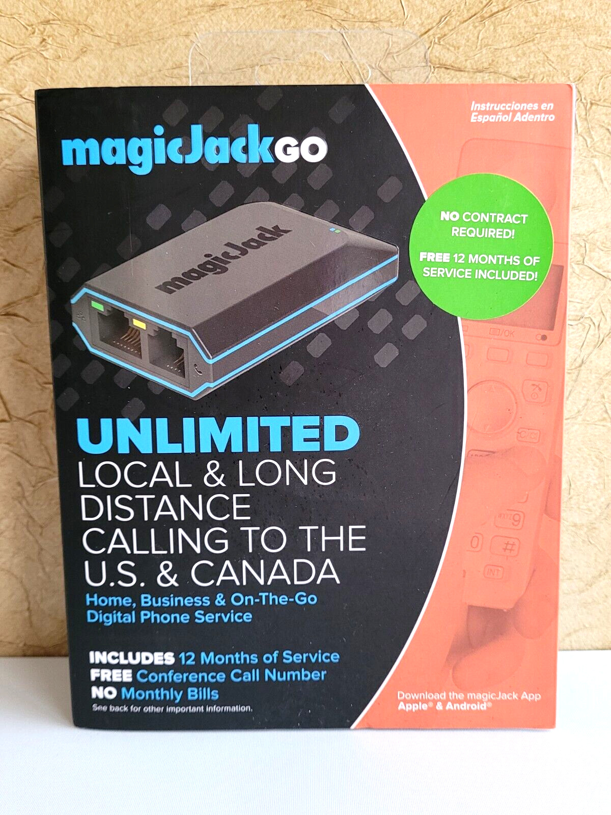 Brand New MagicJack Go Digital Phone Service NIB Local Long Distance USA Canada