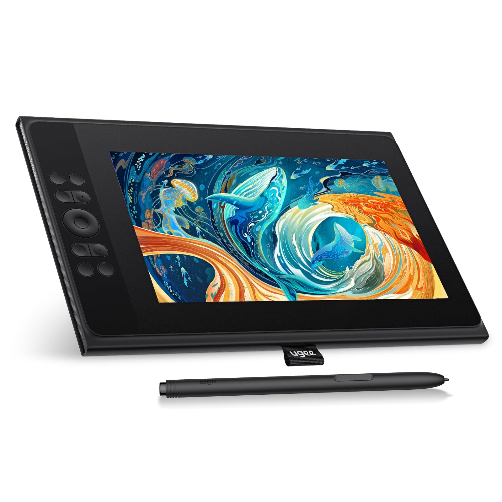 Graphics Tablet with Screen UGEE UE12 Plus 11.9 Inch, Pen Display Black