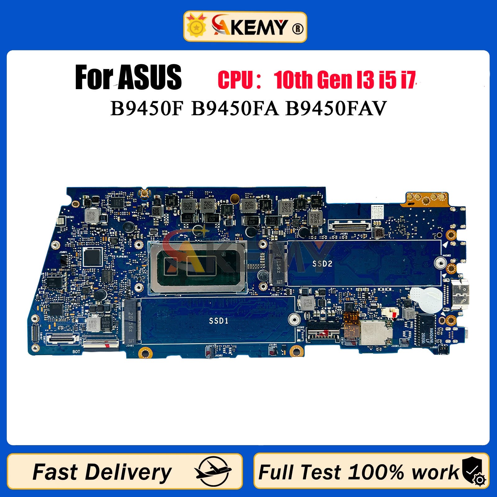 B9450FA Laptop Motherboard For ASUS B9450F XS79 B945 B9450FB9 W/ i3 i5 i7 CPU