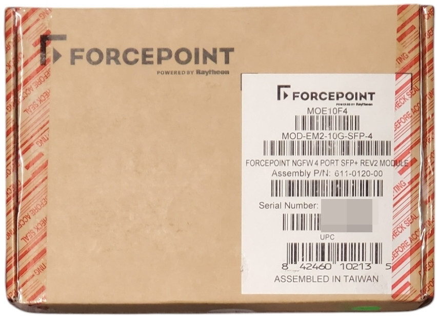 Forcepoint NGFW 4 Port 10GbE SFP+ Rev 2 Module MOD-EM2-10G-SFP-4 MOE10F4