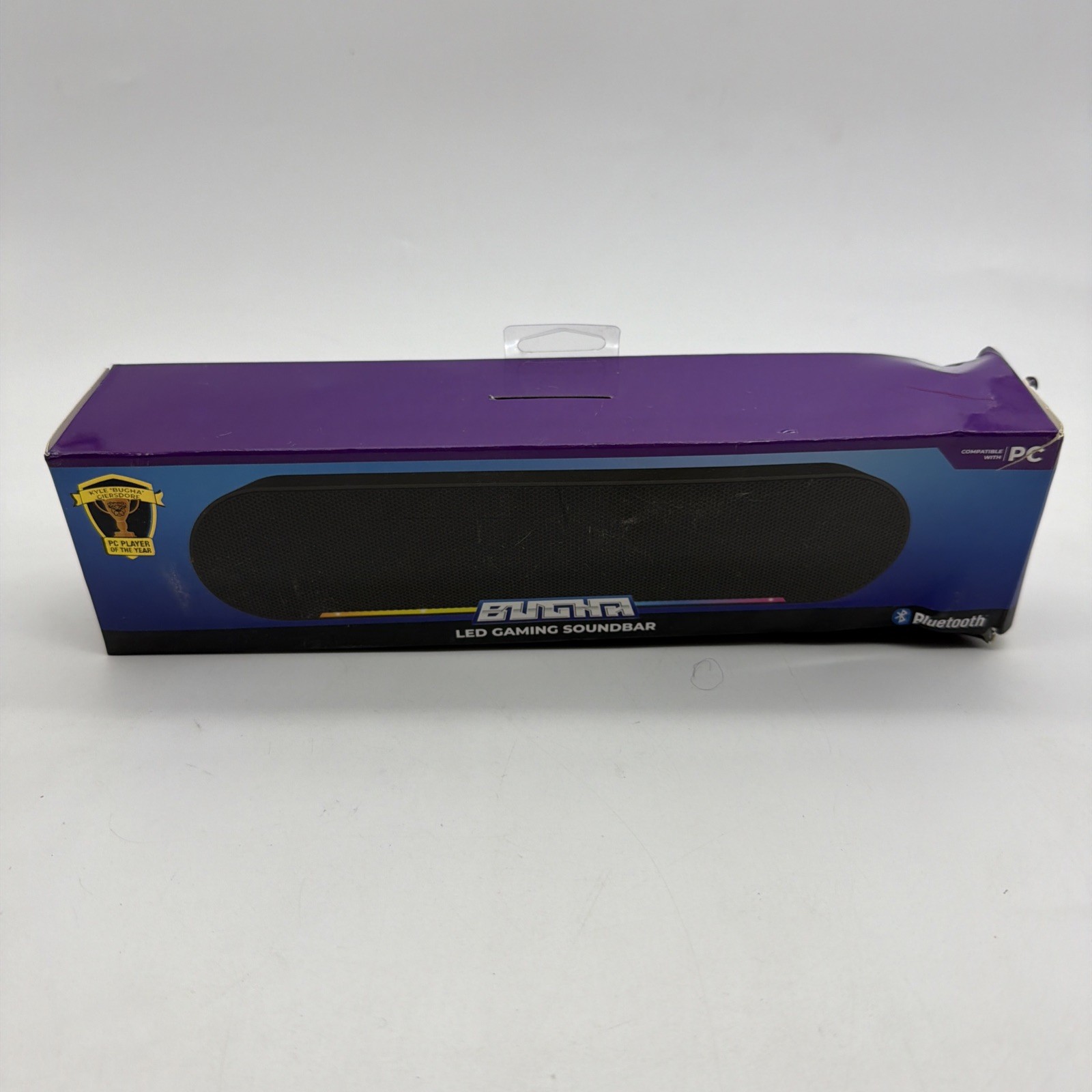 BUGHA Exclusive LED Gaming Soundbar w/RGB LED Light Bluetooth Capable [USA]