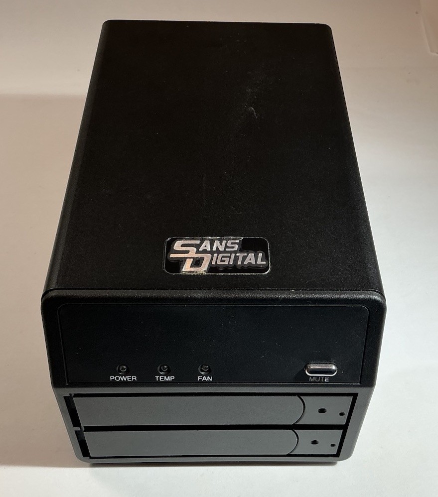 Sans Digital MobileSTOR MS2UT 2 Bay SATA to eSATA Enclosure; 2 Seagate 250GB HDs