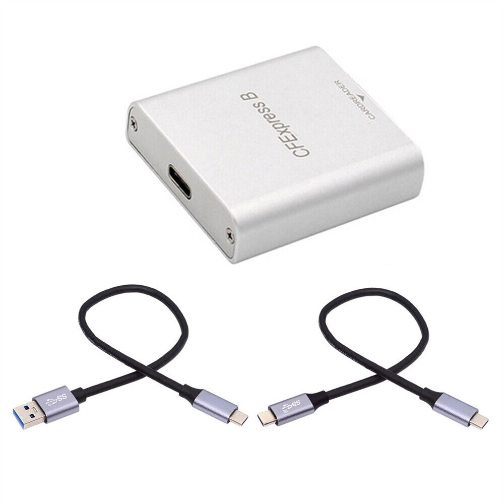 CHENYANG USB3.1 Type-C USB3.0 Type-A to CF Express Extension Card Reader R5 Z6