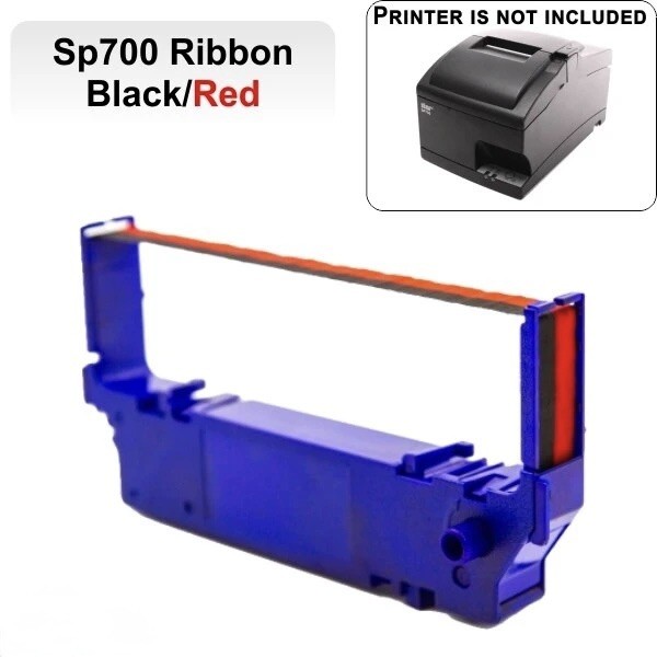 6 PACK - STAR SP-700 BLACK Printer Ribbon Ink RC700B, SP700, 712, 742 
