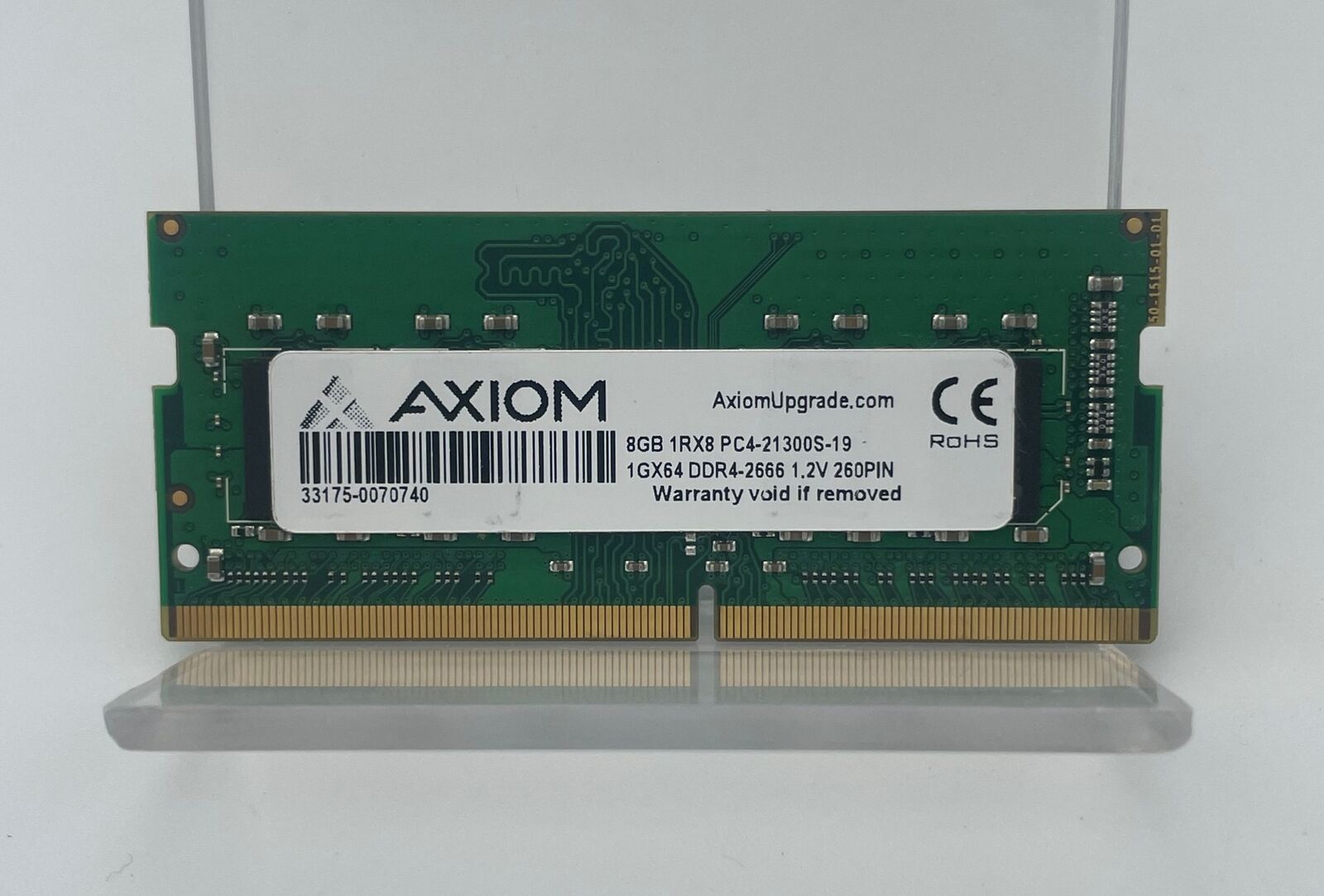 Axiom 8GB 1RX8 PC4-21300S-19 1GX64 DDR4-2666 1.2V 260 pin Memory Ram Laptop