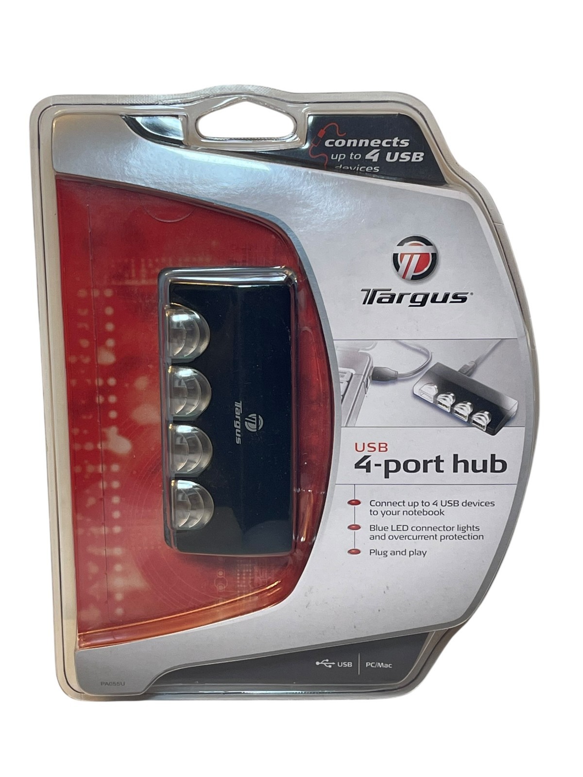 Targus 4-Port USB Hub PC/MAC PA055U model NEW/SEALED Read