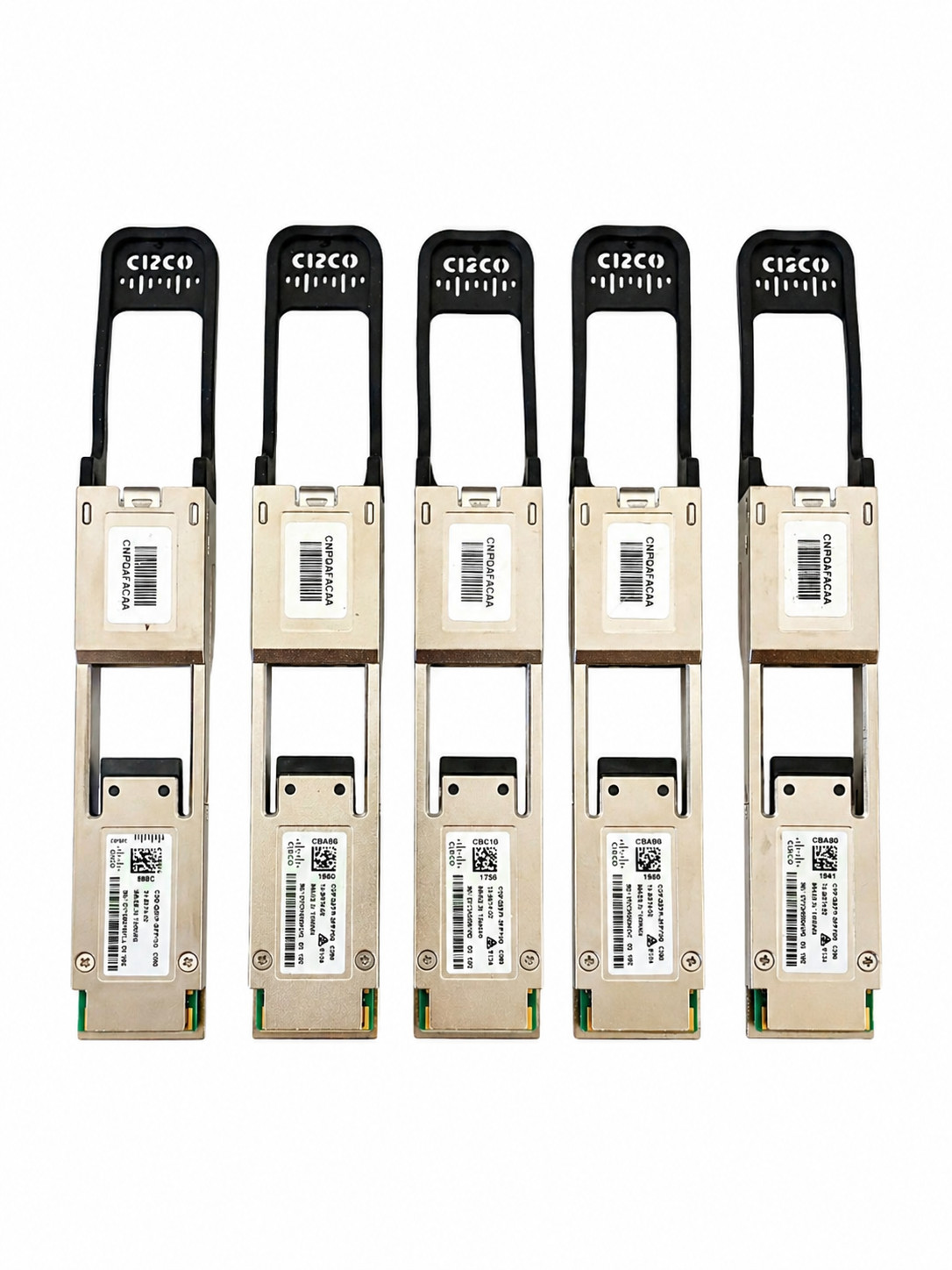 Lot 5 Cisco CVR-QSFP-SFP10G= QSFP+ to SFP+ Adapter 40G-10G QSA Transceiver