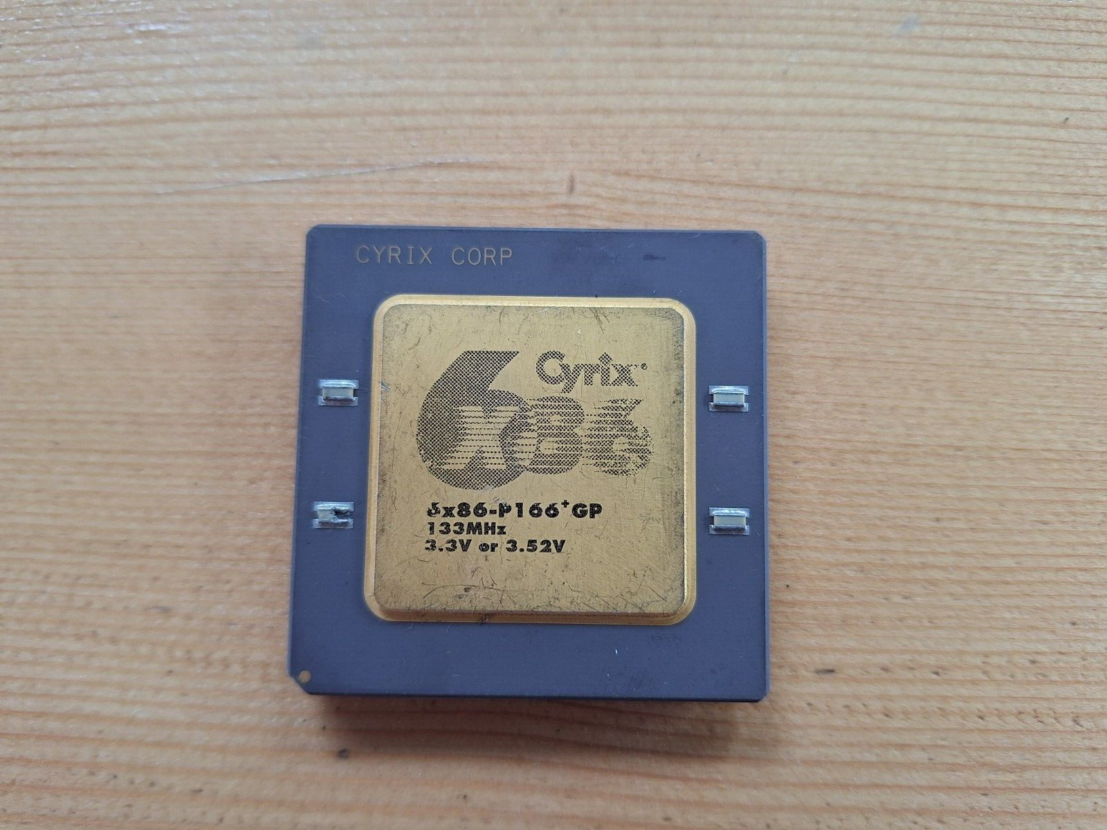 Cyrix 6x86-P166+ GP 133MHz caps version 3.3 or 3.52V 6x86 vintage CPU GOLD #3