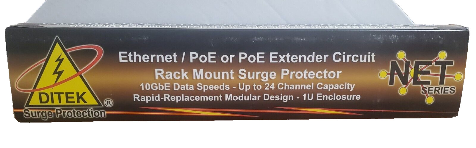 Ditek DTK-RM12NETS NET Series 12 channel Rack Mount PoE Surge Protector