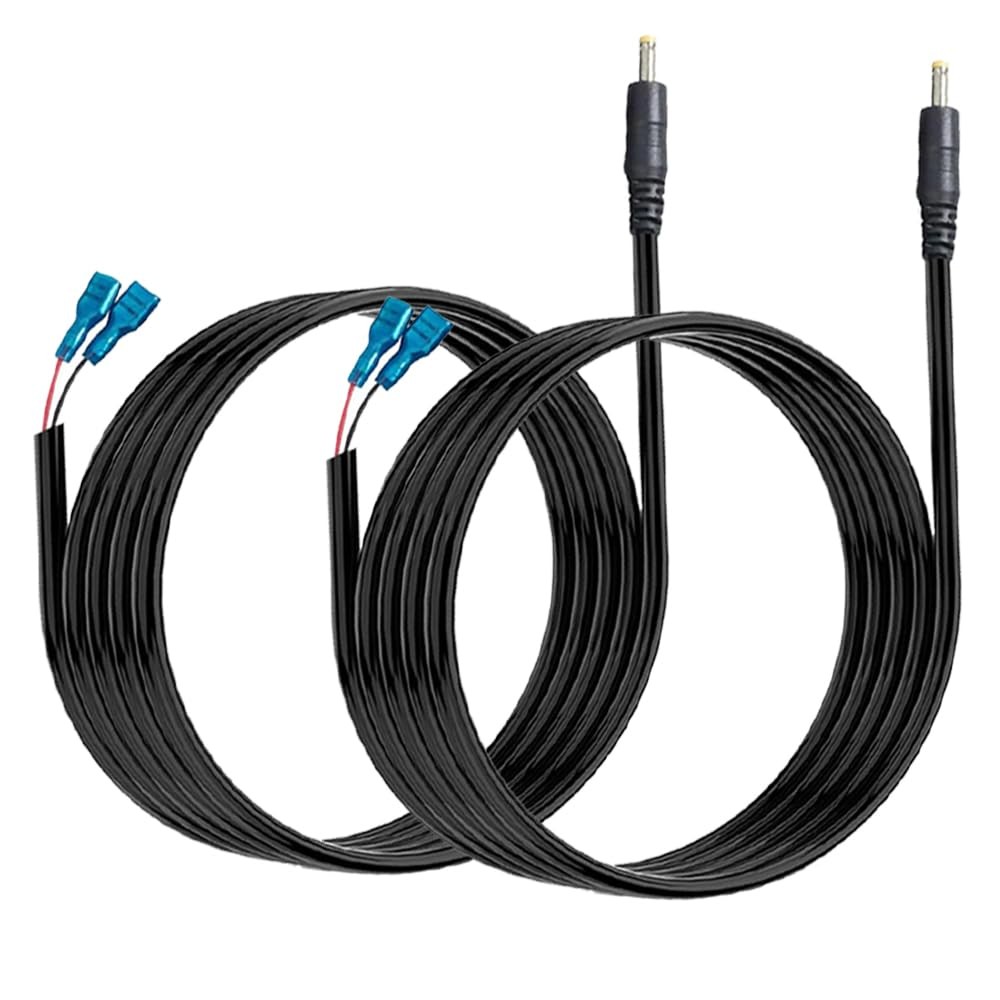2 PCS Trail Camera Power Cord,5.5x2.1mm DC External Cable Compatible