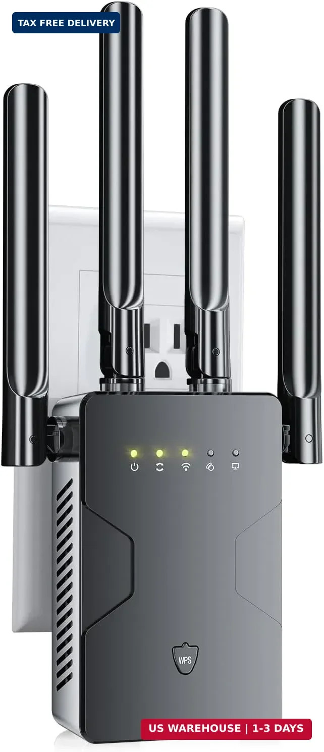 2026 New WiFi Extender Internet Booster for Home, Long Range up to 18ksq.ft, Wir