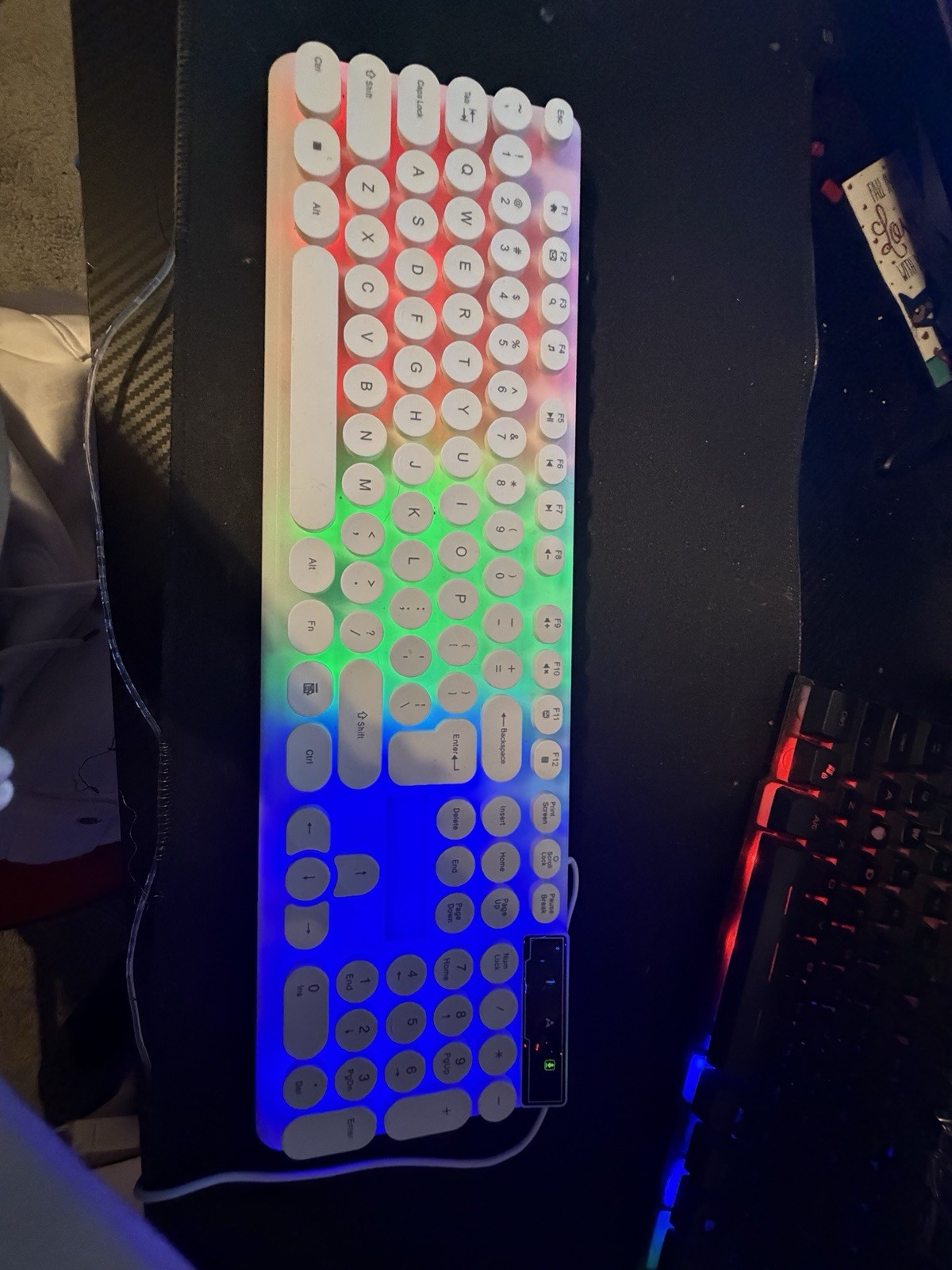 Unlocked LVL Wired Gaming Keyboard RGB LED Backlit USB-A