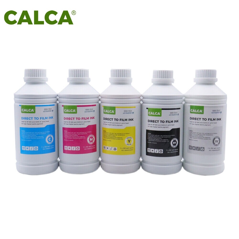 US Stock 1L DTF Inks Direct to Film Ink Textile Pigment Ink - C M Y K W