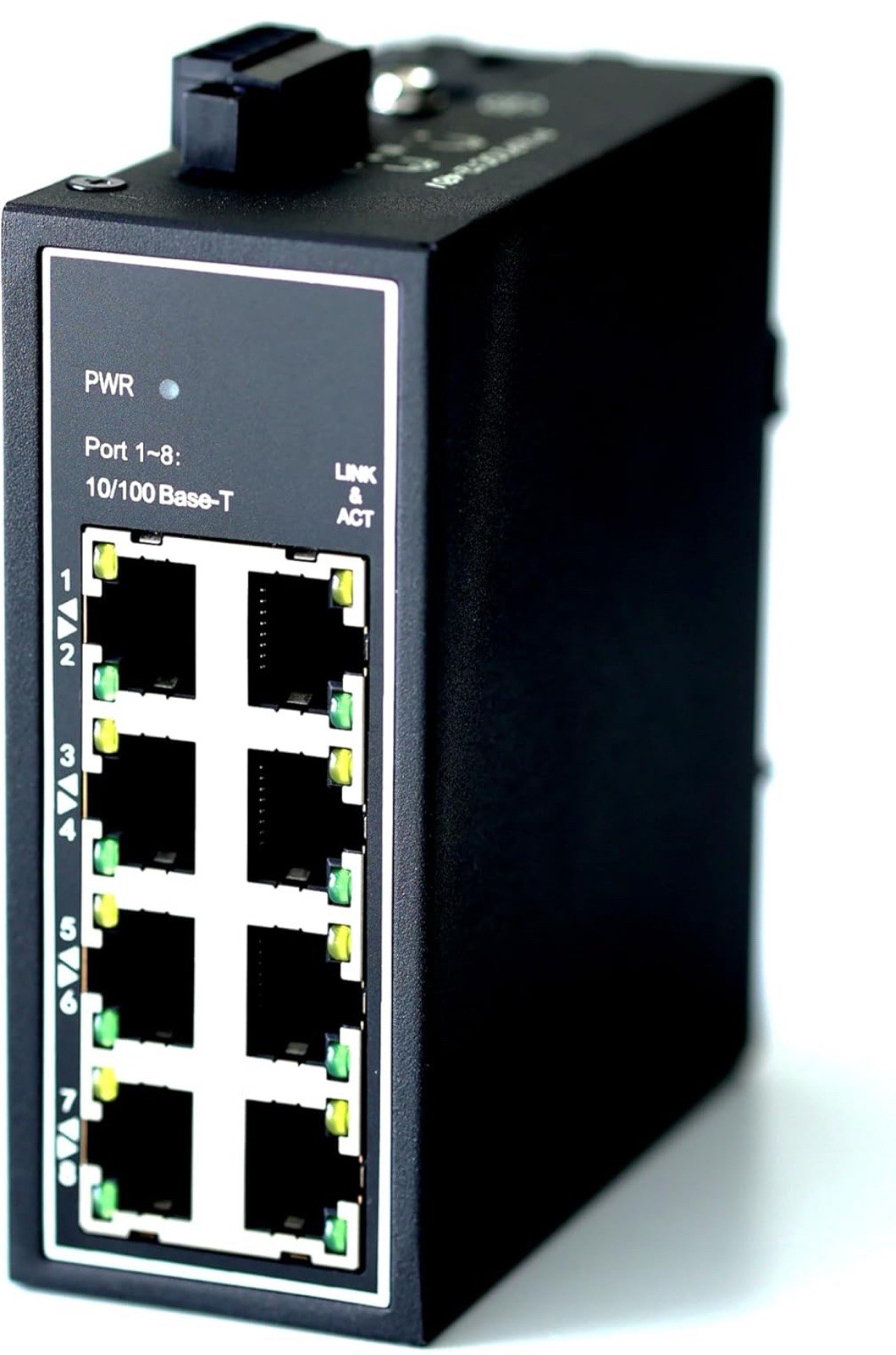 WIWAV WDH-8ET-DC 10/100Mbps Unmanaged 8-Port Industrial Ethernet Switches