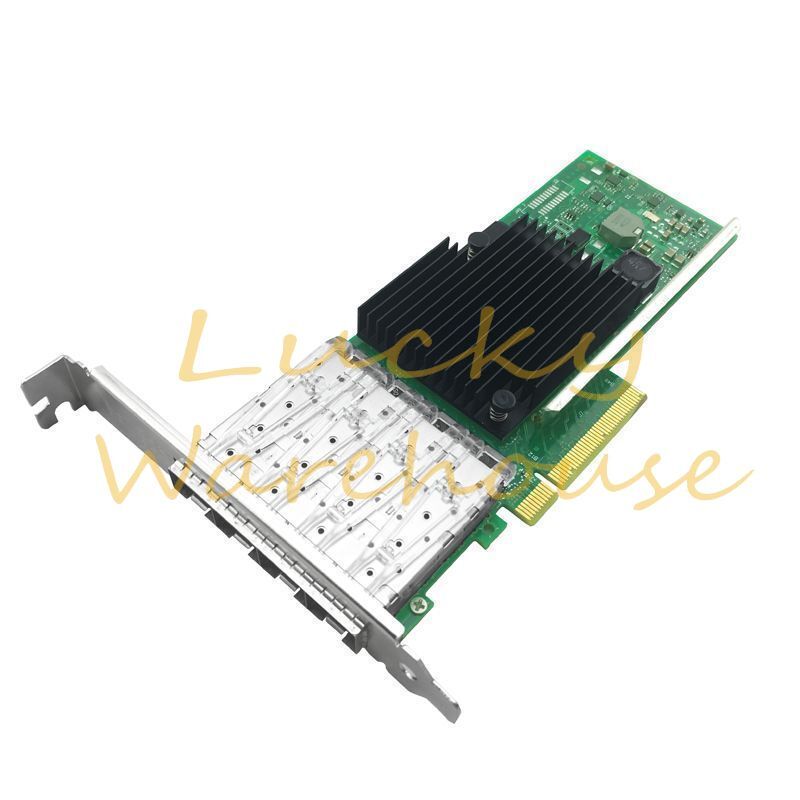 1PC   4-port 10Gbps SFP+ PCIe 3.0 x8 10Gbps Ethernet network card  X710-DA4~