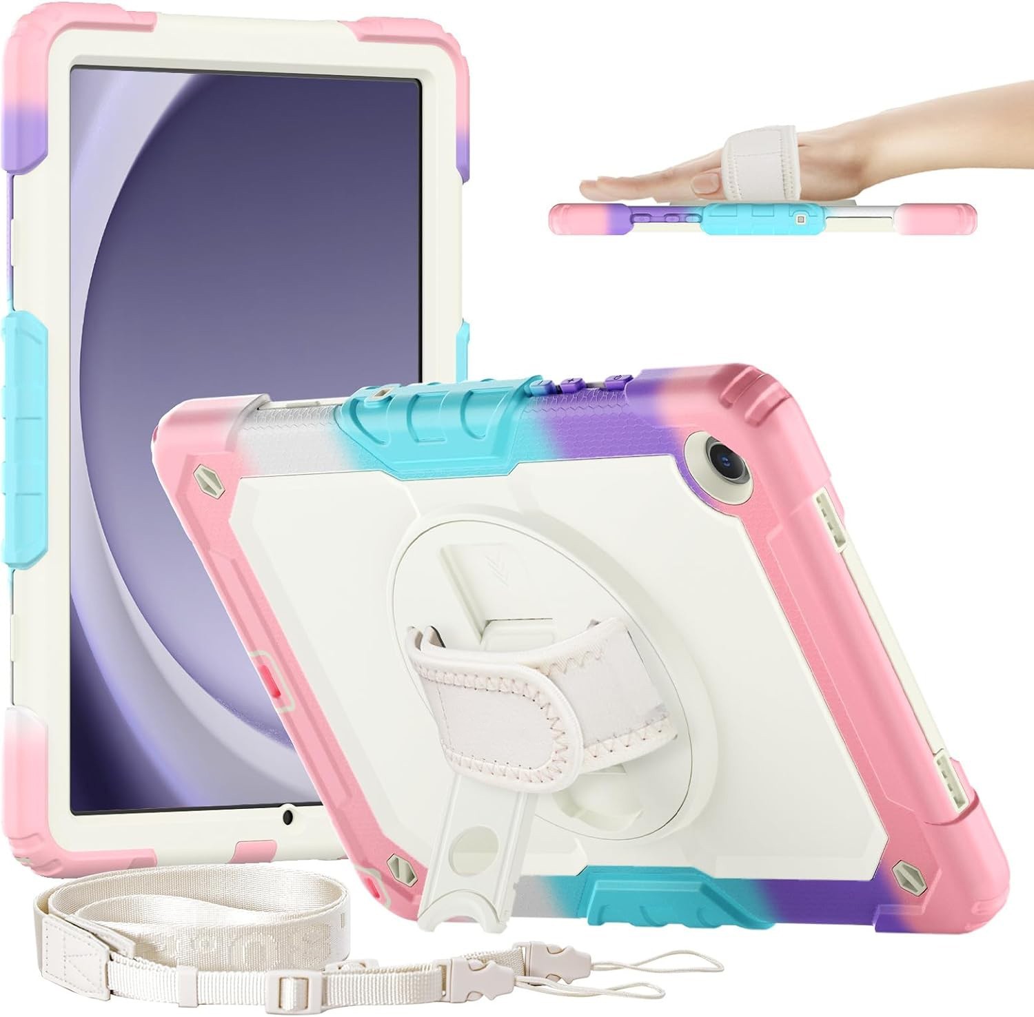 Case For Samsung Galaxy Tab A9 Plus/Tab A9+ 5G 11" Rotating Cover Kickstand