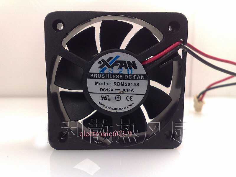Xinruilian XFan RDM5015S Fan DC12V 0.14A 2Pin 50x50x15mm Sleeve Cooling Fan