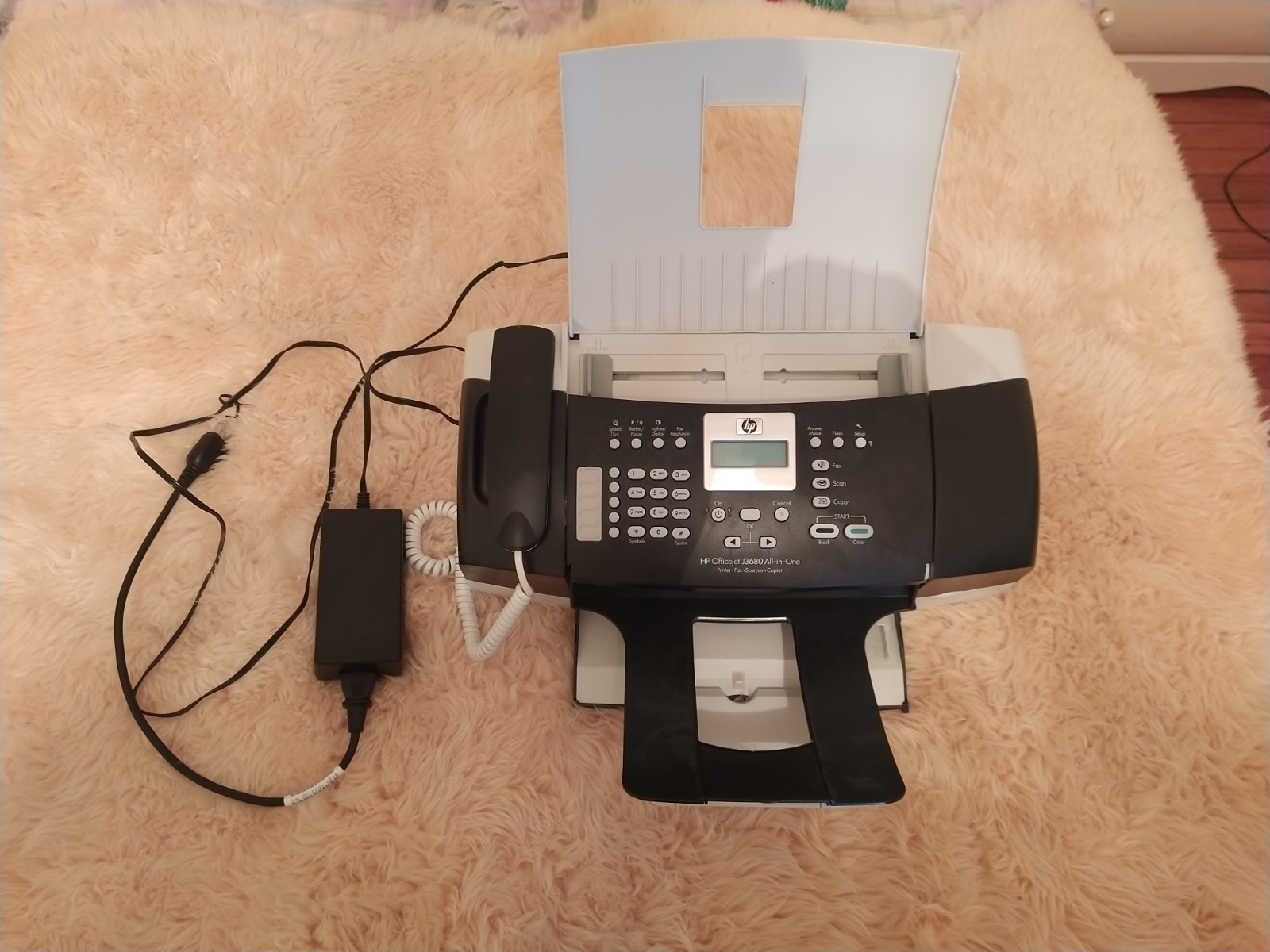 HP OfficeJet J3600 All-In-One Inkjet Printer, Copier, Fax, With Cables Tested