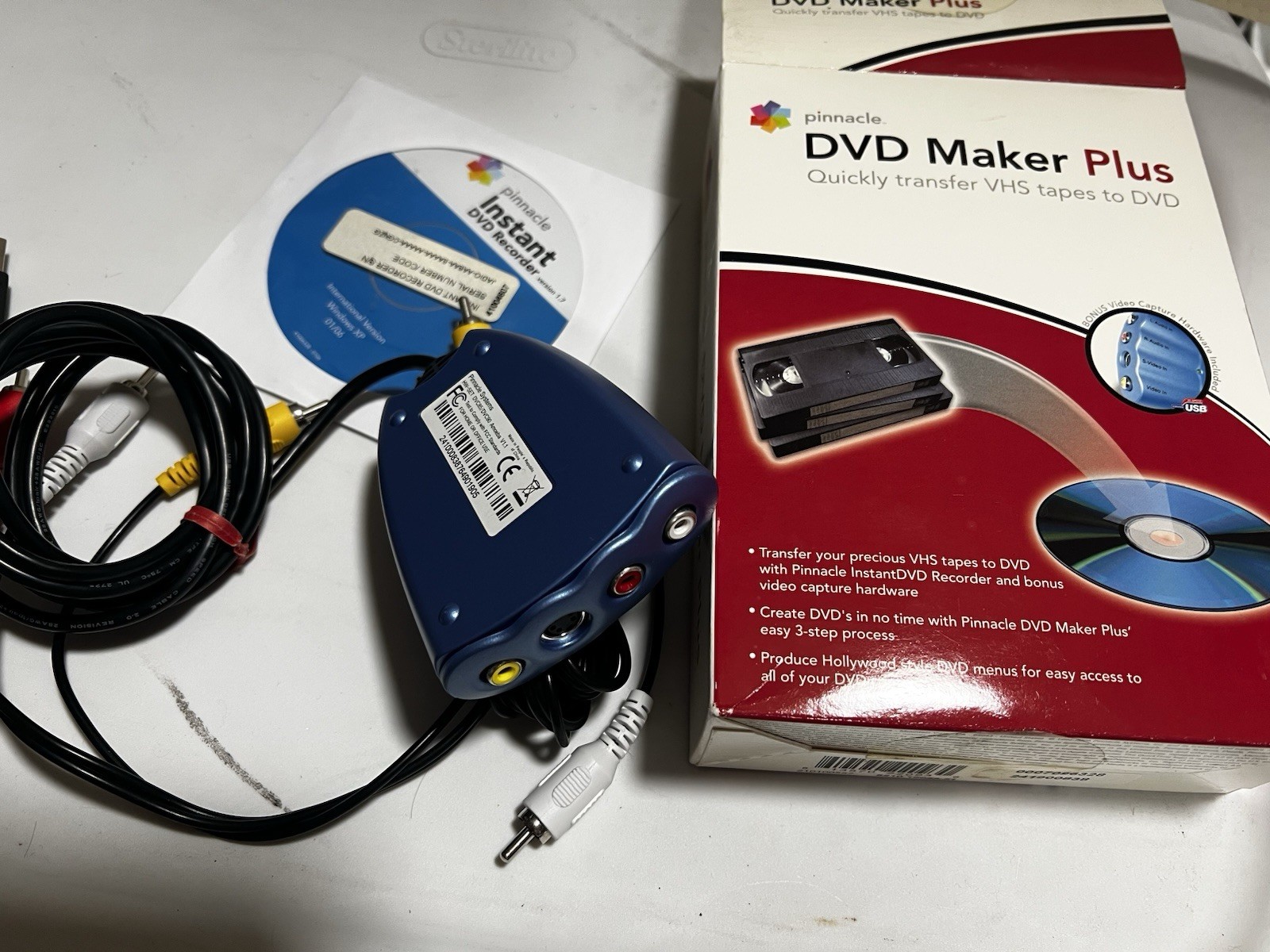 Pinnacle DVD MAKER PLUS Transfer VHS to DVD