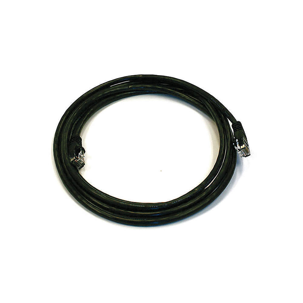 MONOPRICE 2302 Patch Cord,Cat 6,Booted,Black,7.0 ft. 5VZN0