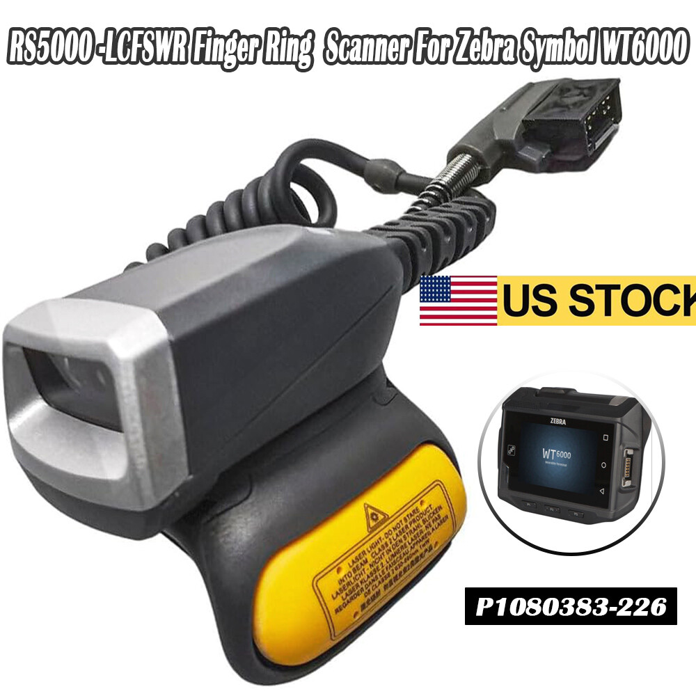 For Zebra Symbol RS5000-LCFSWR Finger Ring Wearable Barcode Scanner (WT6000)