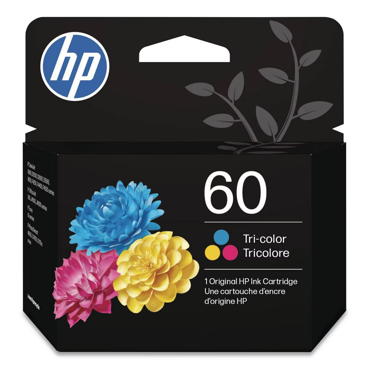 HP 60 Single Ink Cartridge - Tri-color (CC643WN#140): Standard Yield